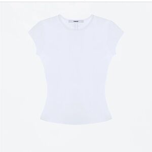 NWT FIRM PRICE Tankair Cap Sleeve Baby Tee, Milk, Small